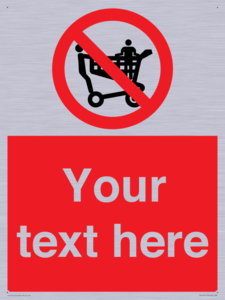 Custom No Climbing on Trolley Sign